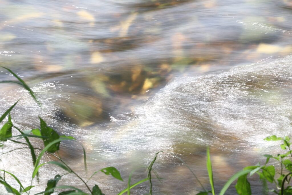 Clear, fresh running water